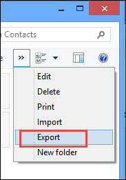 export button 