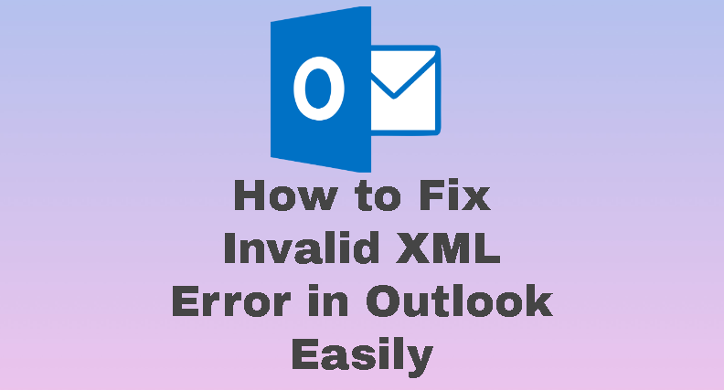 outlook xml error