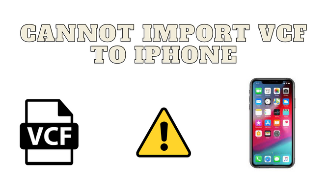 cannot import vcf to iphone