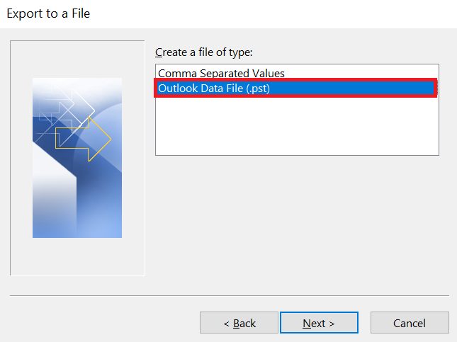 outlook data file