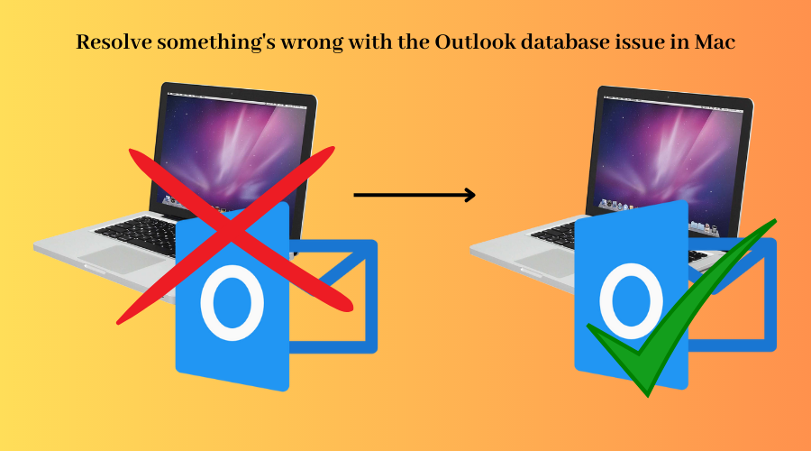 Resolve something's wrong with the Outlook database issue in Mac
