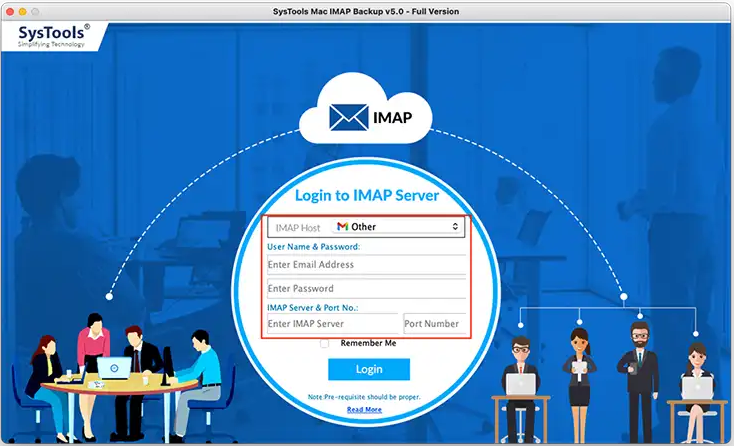 change IMAP host to others