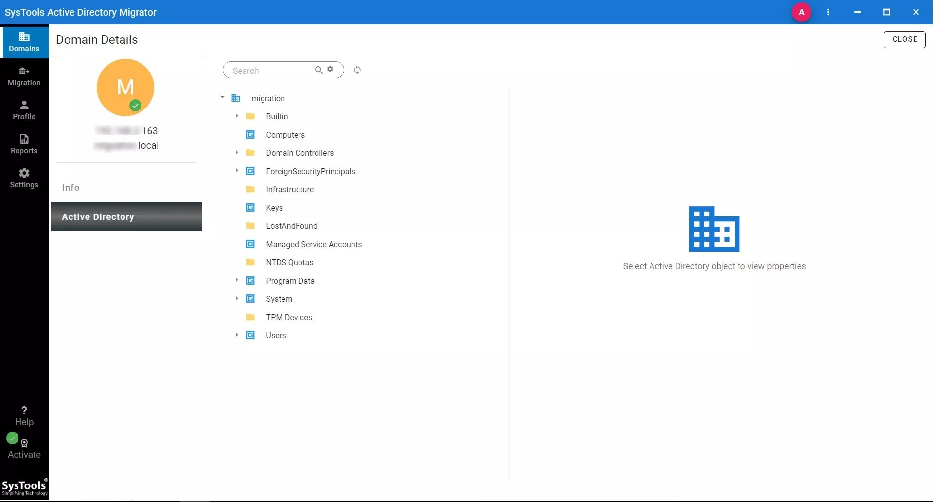 migrate pc from one domain to another