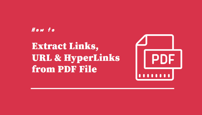 how to extract links from pdf file