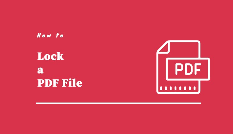 how to lock a pdf file