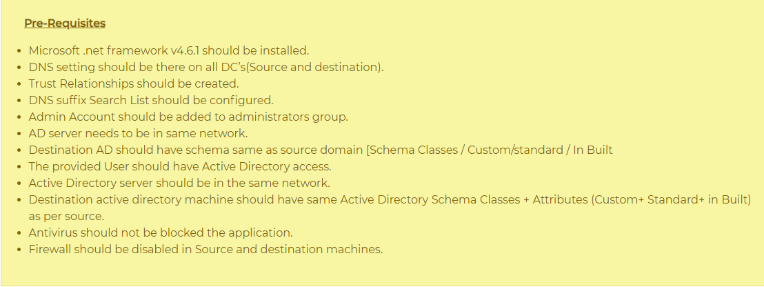 pre-migration checks to migrate active directory to new server