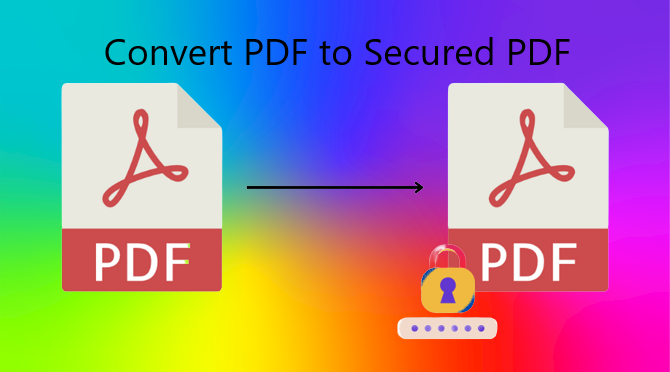 Convert PDF to Secured PDF