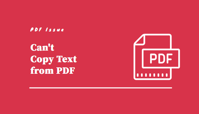 cant copy text from pdf