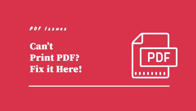 Can't Print PDF