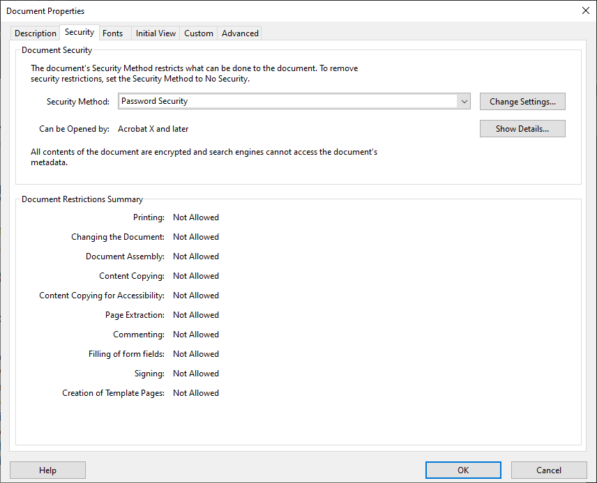 Filling of Form Fields: Not Allowed