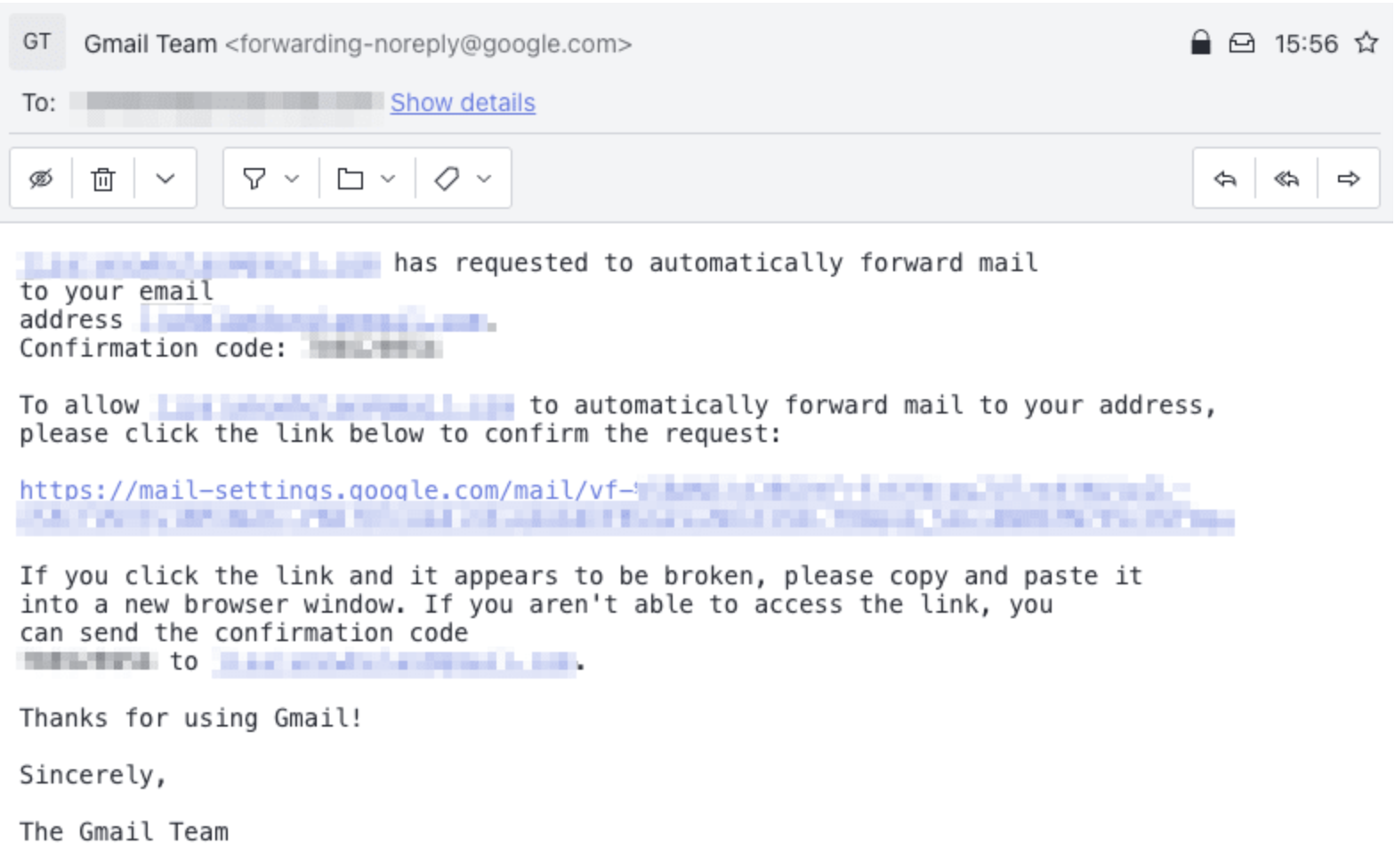 email from Google