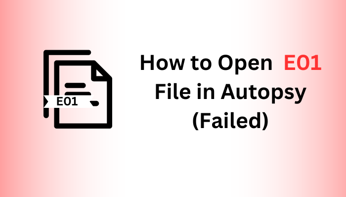 how to open E01 file in Autopsy (failed)