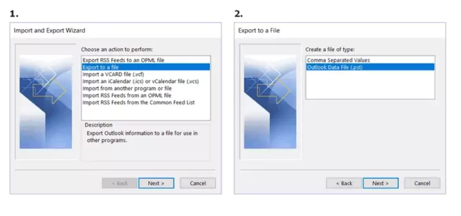 Select the Output Format