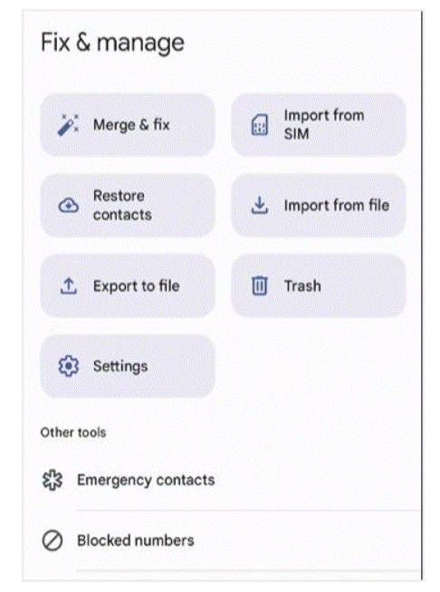 Open Fix and manage