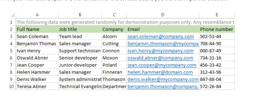Open sheet