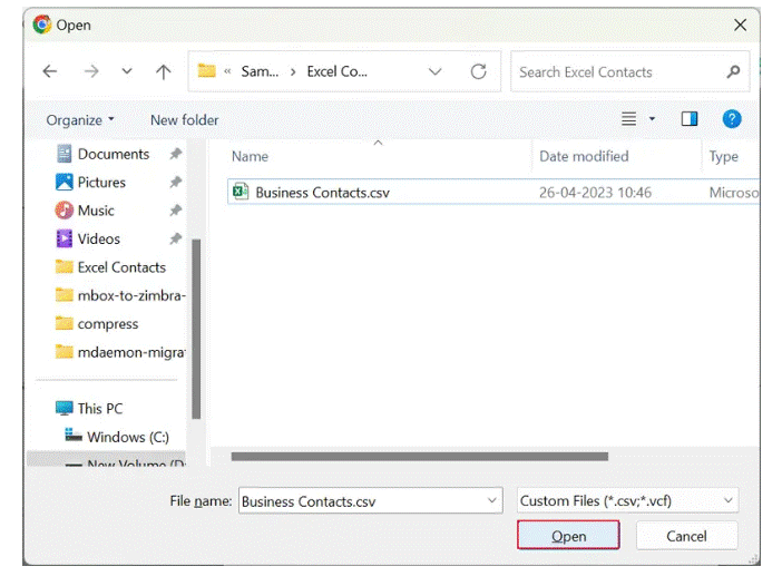 add CSV file