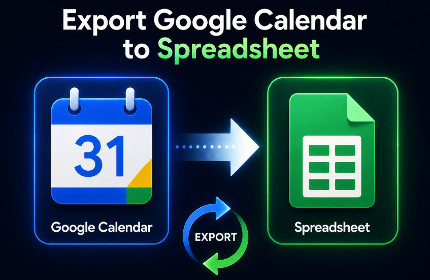 export Google Calendar events to Spreadsheet