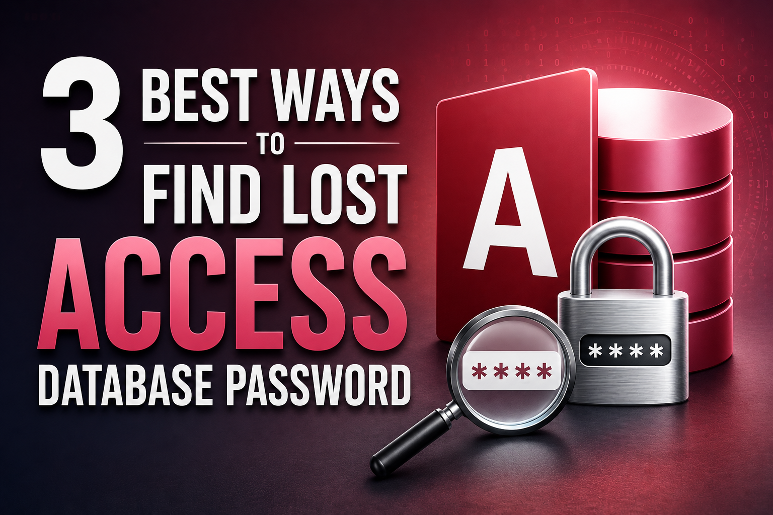 find lost access database password