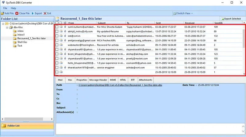 export-dbx-file