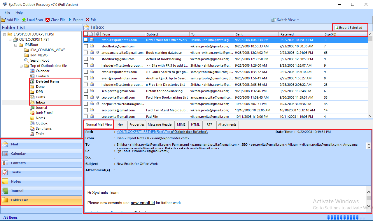 Outlook Email Recovery Tool Software For Data Recovery Retrieval
