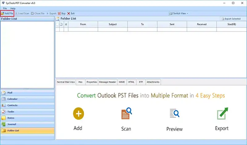 PST file converter