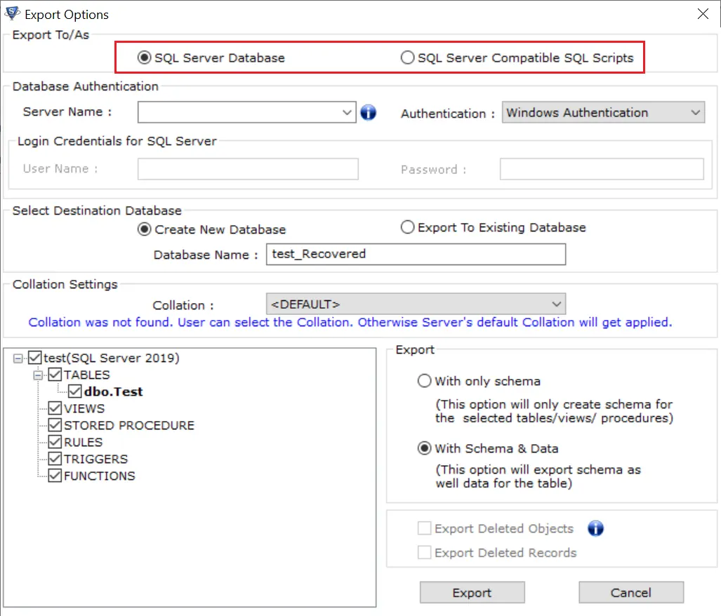 SQL server data migration options