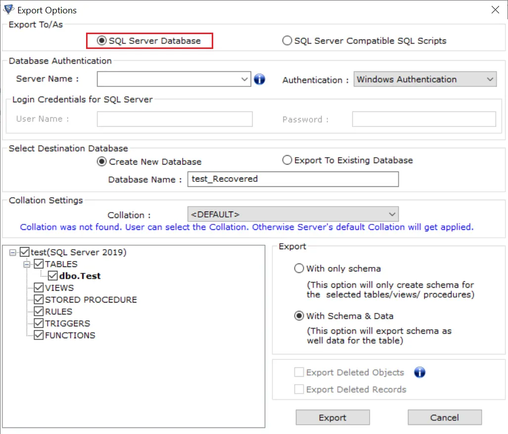 sql server to sql server